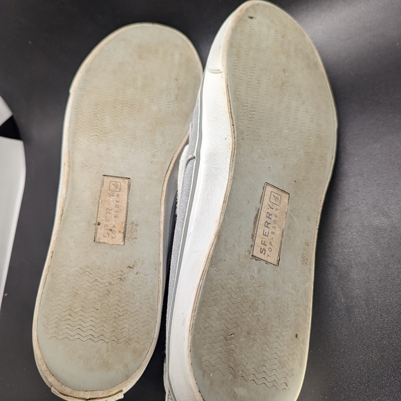 SPERRY Women's boat shoes grey lace-ups size 9M - Picture 9 of 11
